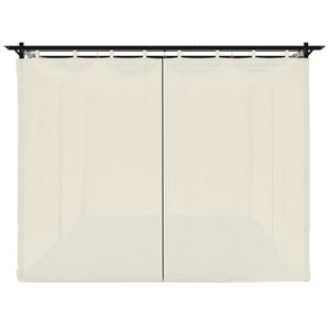 Pavillon mit Vorhängen Creme 6x3 m