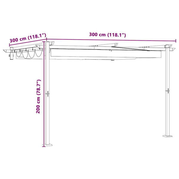 Creme Pavillon 300x300 cm