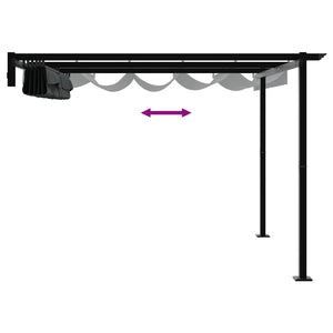 Anthrazit Pavillon 300x300 cm