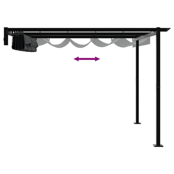 Anthrazit Pavillon 300x300 cm