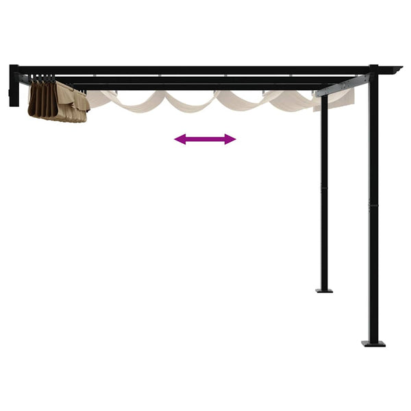 Taupe Pavillon 300x300 cm