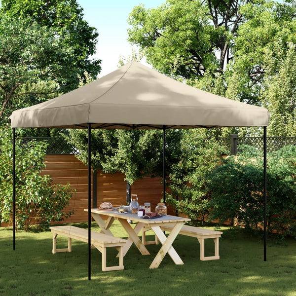 Faltbares Partyzelt Pop-Up Taupe 292x292 cm