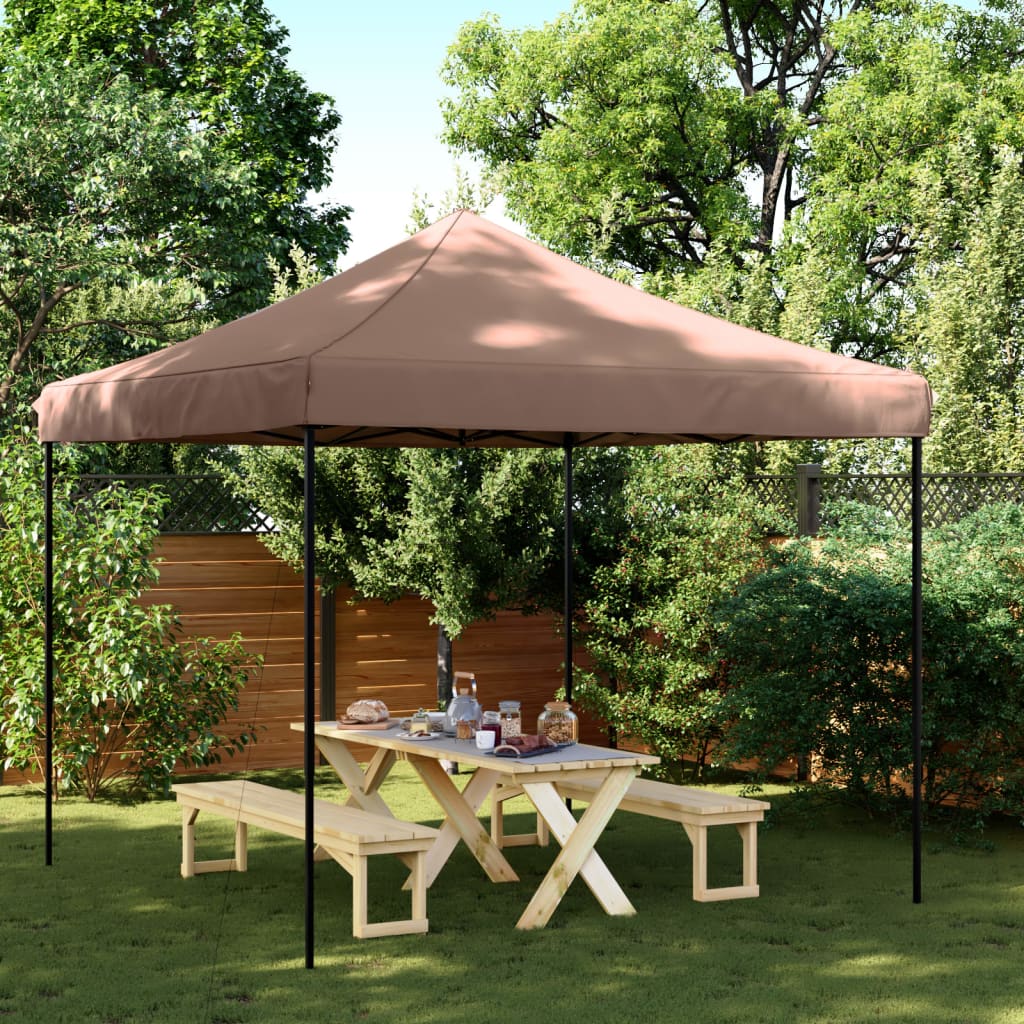 Faltbares Partyzelt Pop-Up Braun 292x292 cm
