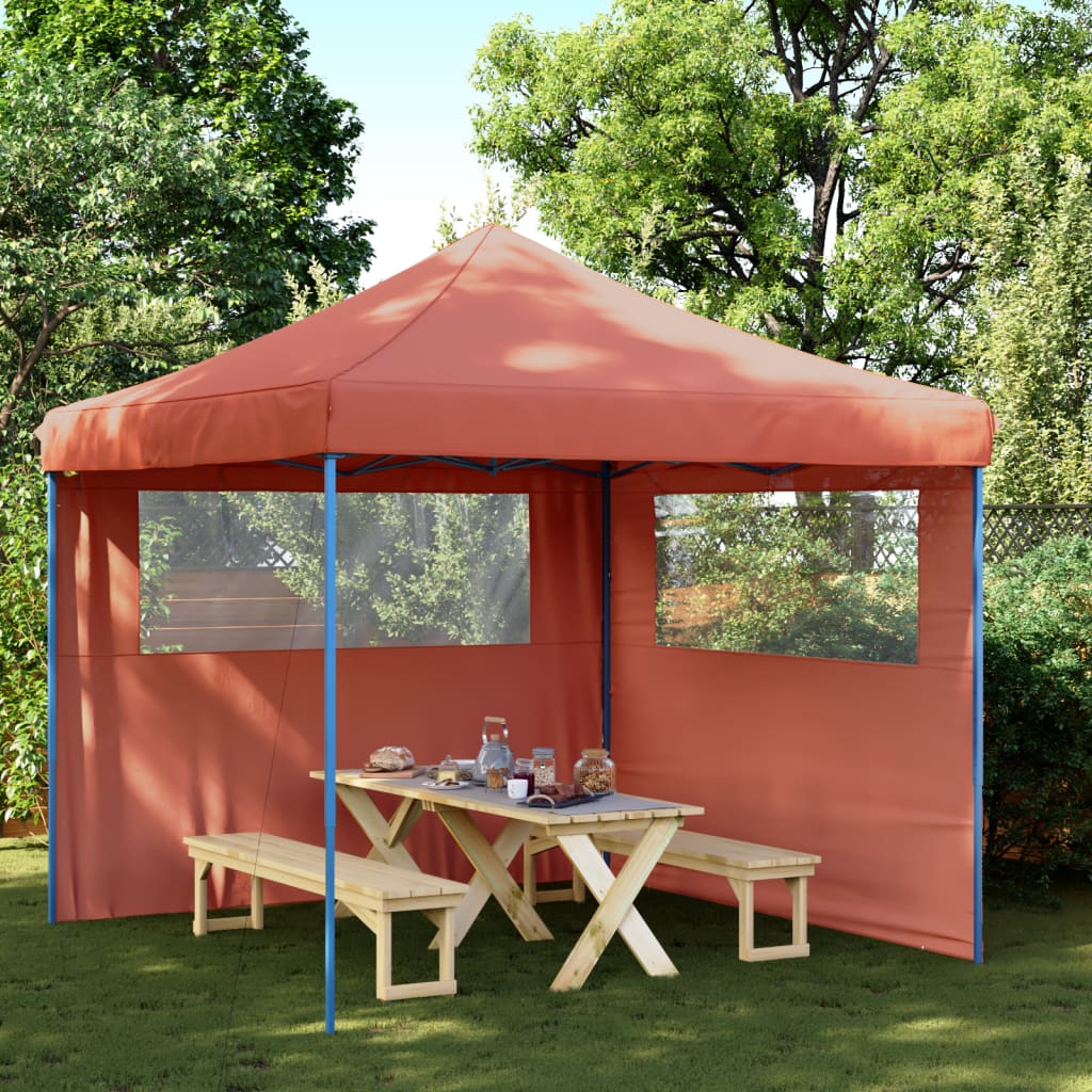 Faltbares Partyzelt Pop-Up Terrakotta