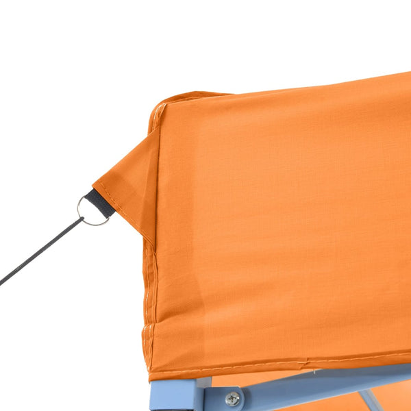 Faltbares Partyzelt Orange mit 4 Seitenwänden