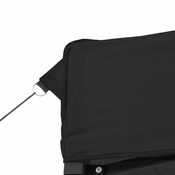 Faltbares Partyzelt Pop-Up mit 4 Seitenteilen Schwarz