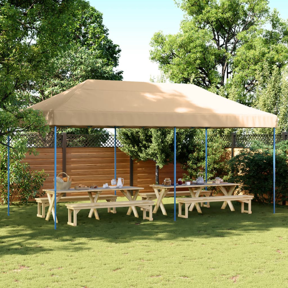 Faltbares Partyzelt Beige 580x292 cm