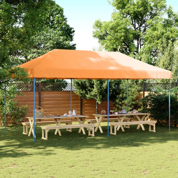 Faltbares Partyzelt Pop-Up Orange 580cm