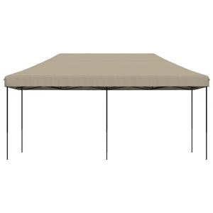 Faltbares Partyzelt Pop-Up Taupe 580x292 cm