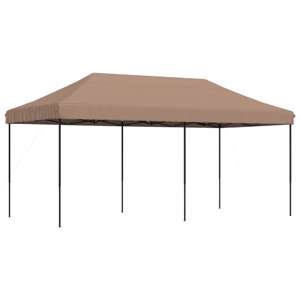 vidaXL Tente de réception pliante pop-up marron 580x292x315 cm