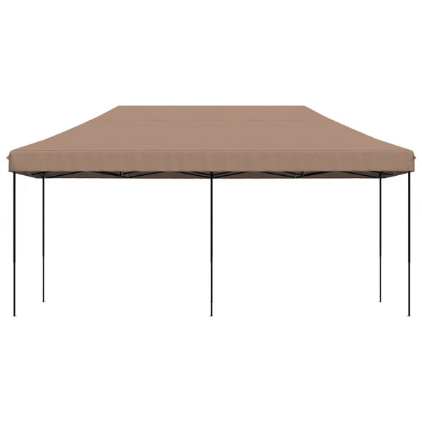 vidaXL Tente de réception pliante pop-up marron 580x292x315 cm