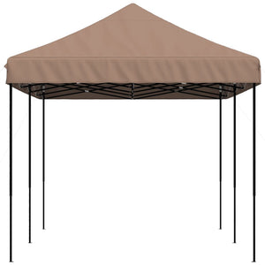vidaXL Tente de réception pliante pop-up marron 580x292x315 cm