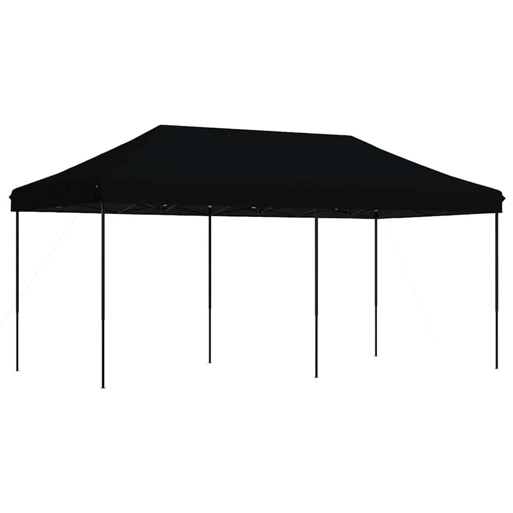 Faltbares Partyzelt Pop-Up Schwarz 580cm