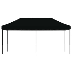 Faltbares Partyzelt Pop-Up Schwarz 580cm