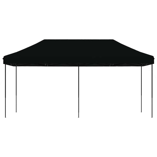 Faltbares Partyzelt Pop-Up Schwarz 580cm