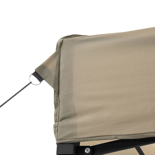 Faltbares Partyzelt Pop-Up Taupe mit 3 Seiten
