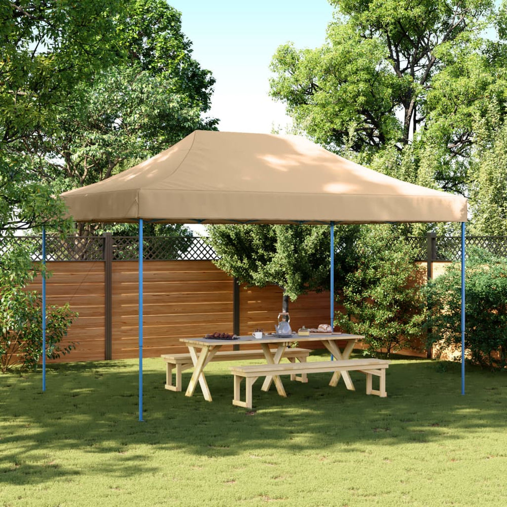 Faltbares Partyzelt Pop-Up Beige 440x292 cm