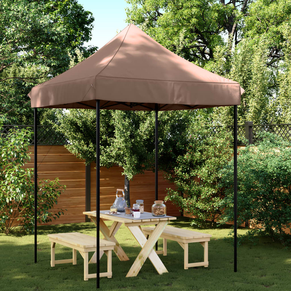 Faltbares Partyzelt Braun 200x200 cm