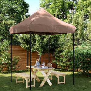 Faltbares Partyzelt Braun 200x200 cm