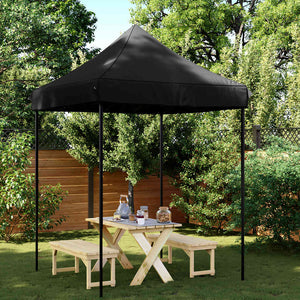 Faltbares Partyzelt Pop-Up Schwarz 2x2m