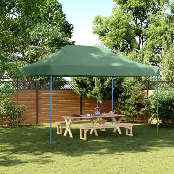 Faltbares Partyzelt Pop-Up Grün 410x279 cm