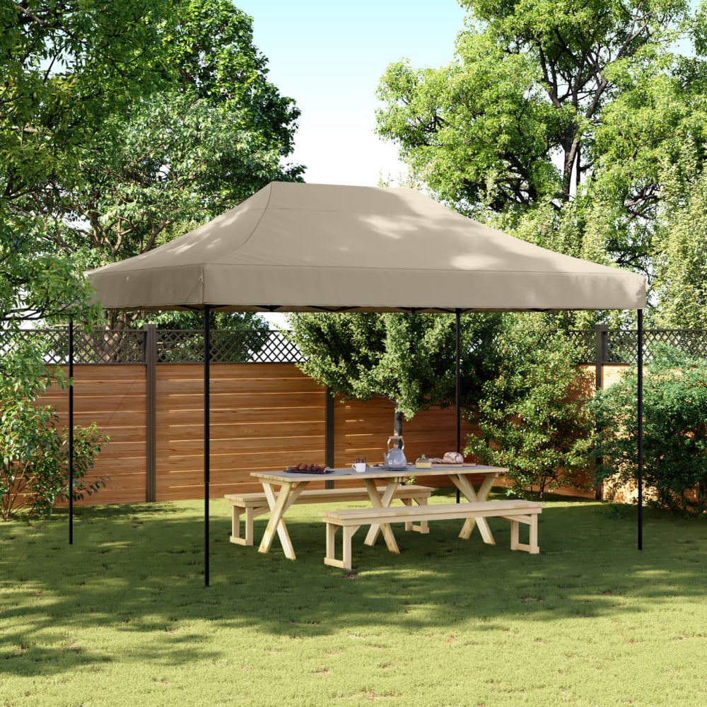 Faltbares Partyzelt Pop-Up Taupe 410x279 cm
