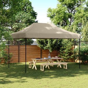 Faltbares Partyzelt Pop-Up Taupe 410x279 cm