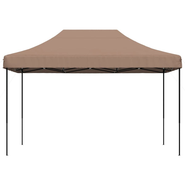 vidaXL Tonnelle de réception pliante escamotable marron 410x279x315 cm