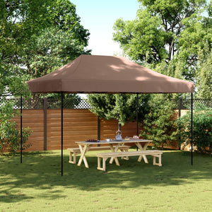 vidaXL Tonnelle de réception pliante escamotable marron 410x279x315 cm