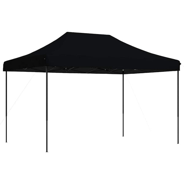 Faltbares Partyzelt Pop-Up Schwarz 410x279 cm