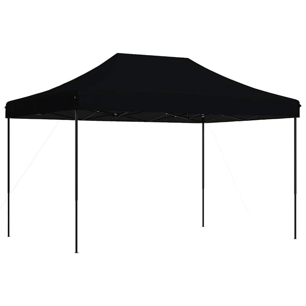 Faltbares Partyzelt Pop-Up Schwarz 410x279 cm