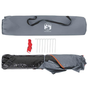 Wasserdichtes Sichtschutzzelt Grau Quick Release