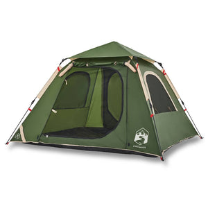 4-Personen Kuppelzelt Grün Quick Release