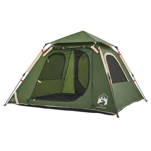 4-Personen Kuppelzelt Grün Quick Release