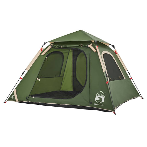 4-Personen Kuppelzelt Grün Quick Release