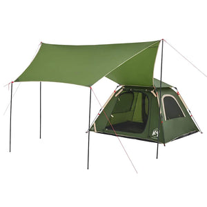4-Personen Kuppelzelt Grün Quick Release