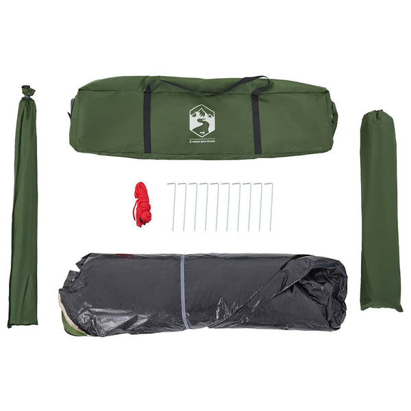 4-Personen Kuppelzelt Grün Quick Release
