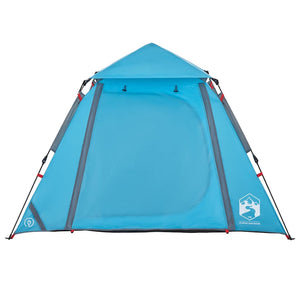 4-Personen Kuppelzelt Blau Quick Release