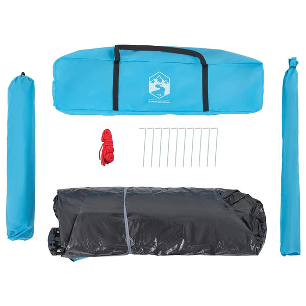 4-Personen Kuppelzelt Blau Quick Release