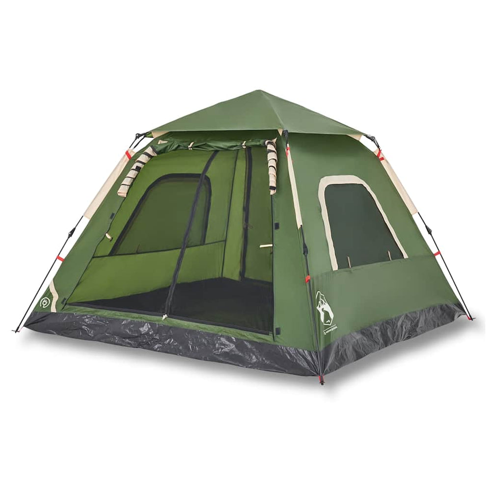 5-Personen Kuppelzelt Grün Quick Release