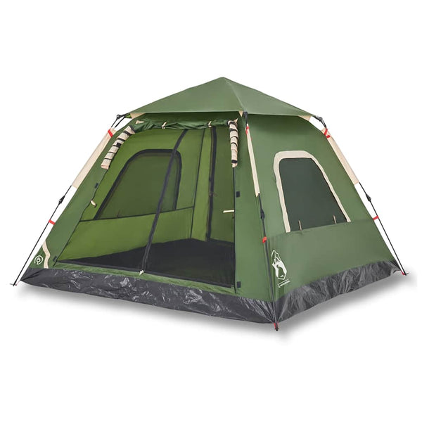 5-Personen Kuppelzelt Grün Quick Release