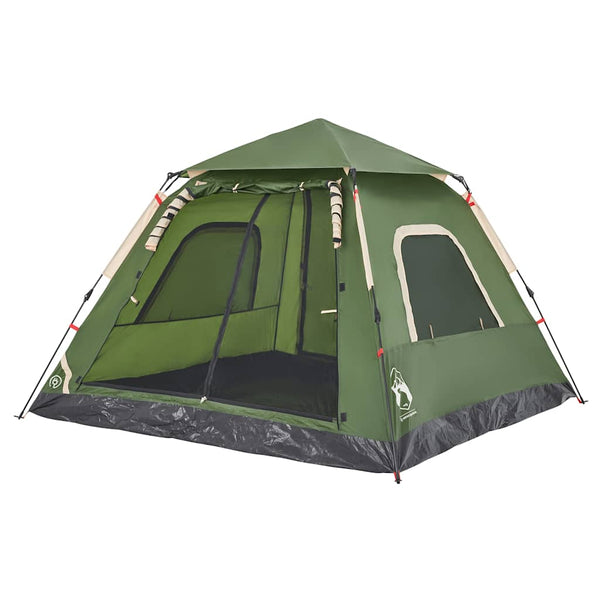 5-Personen Kuppelzelt Grün Quick Release
