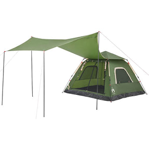 5-Personen Kuppelzelt Grün Quick Release