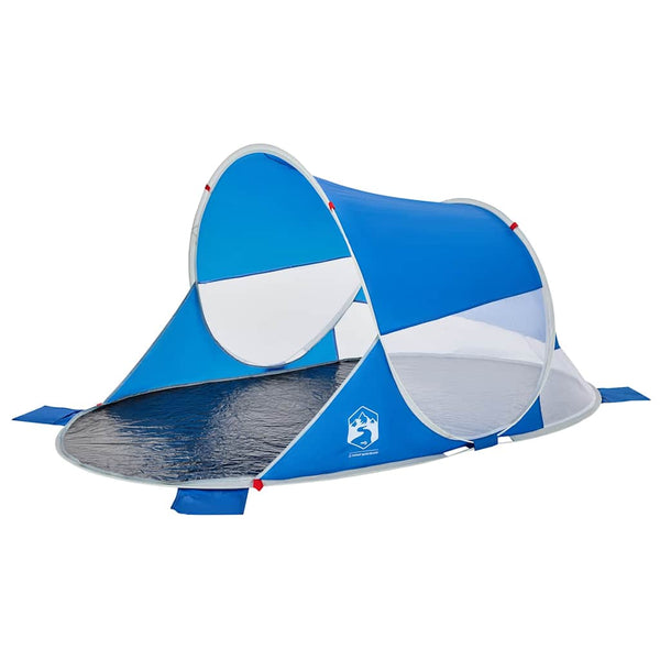 Azurblaues Pop-Up Strandzelt, Wasserdicht