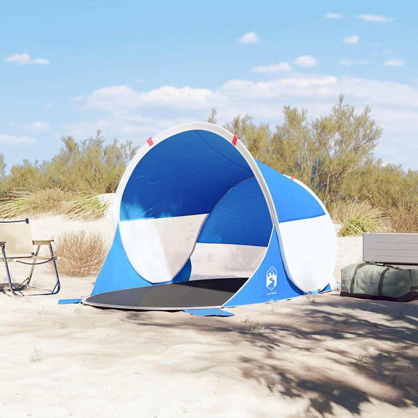 Azurblaues Pop-Up Strandzelt, Wasserdicht