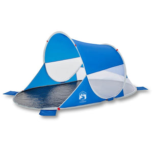 Azurblaues Pop-Up Strandzelt, Wasserdicht
