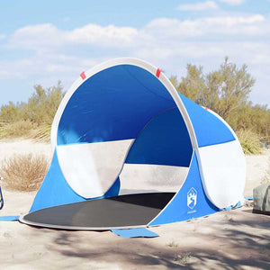 Azurblaues Pop-Up Strandzelt, Wasserdicht