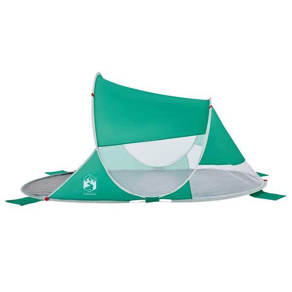 Seegrünes Pop-Up Strandzelt, Wasserdicht