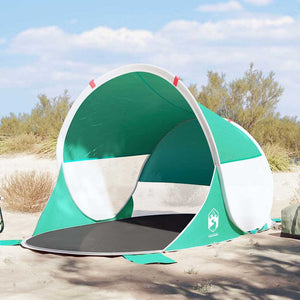 Seegrünes Pop-Up Strandzelt, Wasserdicht