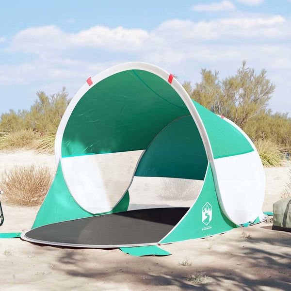 Seegrünes Pop-Up Strandzelt, Wasserdicht